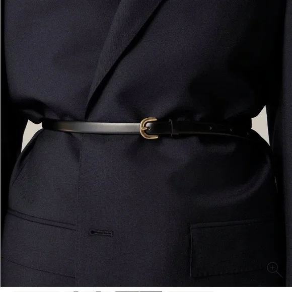 J. Crew Skinny Leather Belt - Picture 2 of 5